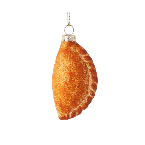 Cornish Pasty Glass Bauble Tree Decoration, 8cm