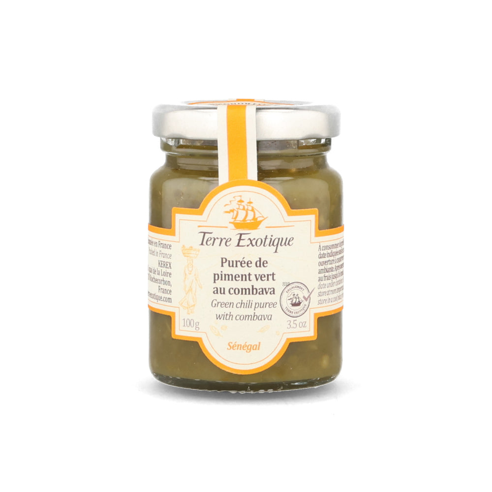 Terre Exotique Green Chilli Puree with Combava, 100g