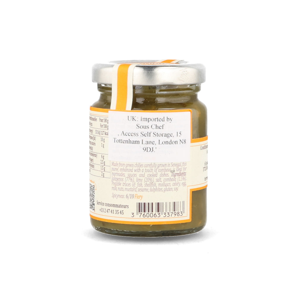 Terre Exotique Green Chilli Puree with Combava, 100g