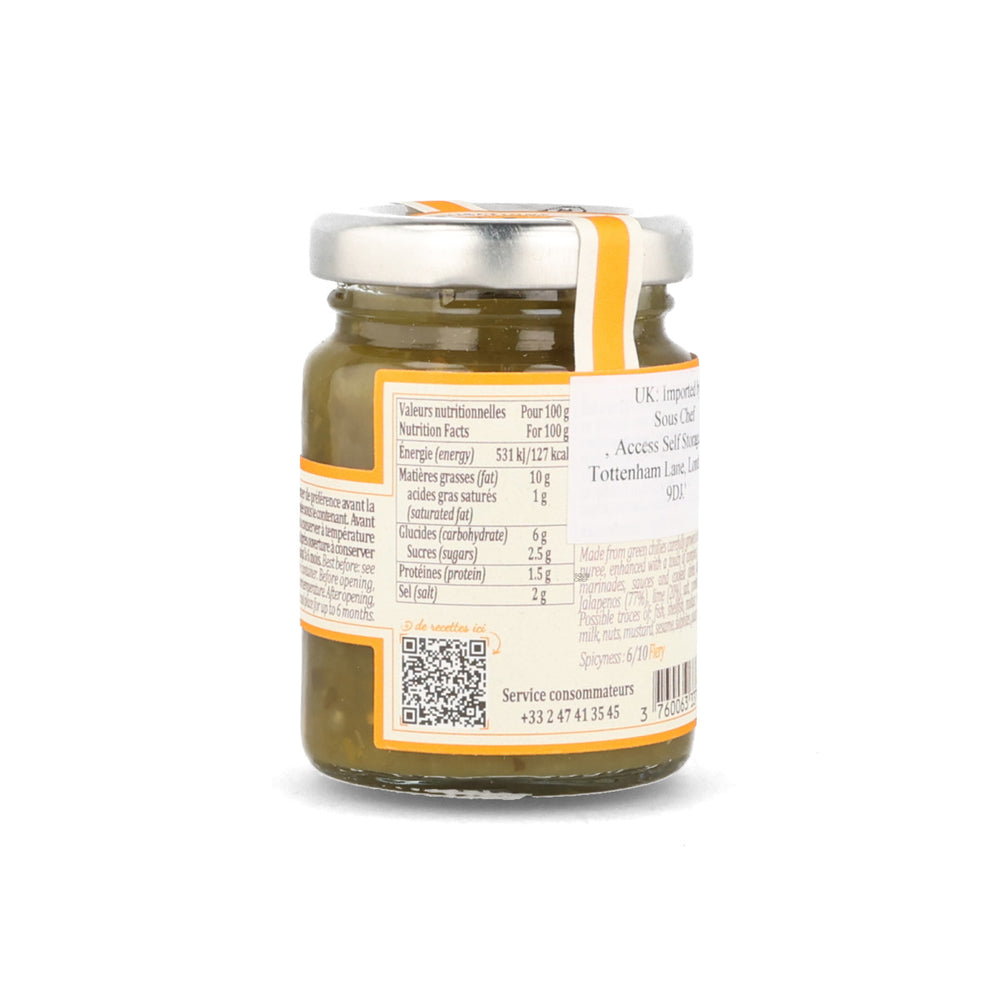 Terre Exotique Green Chilli Puree with Combava, 100g