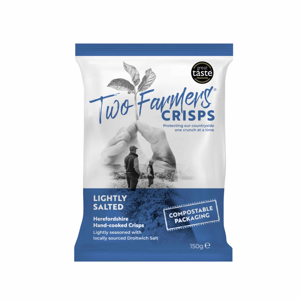 Two Farmers Lightly Salted Potato Crisps, 150g