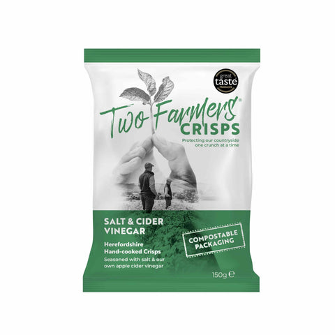 Two Farmers Salt & Cider Vinegar Potato Crisps, 150g