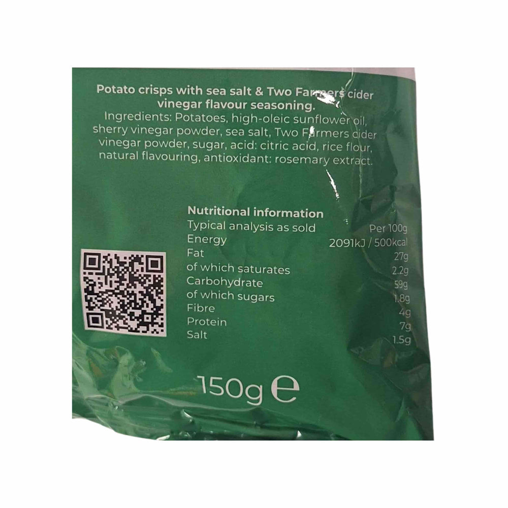 Two Farmers Salt & Cider Vinegar Potato Crisps, 150g