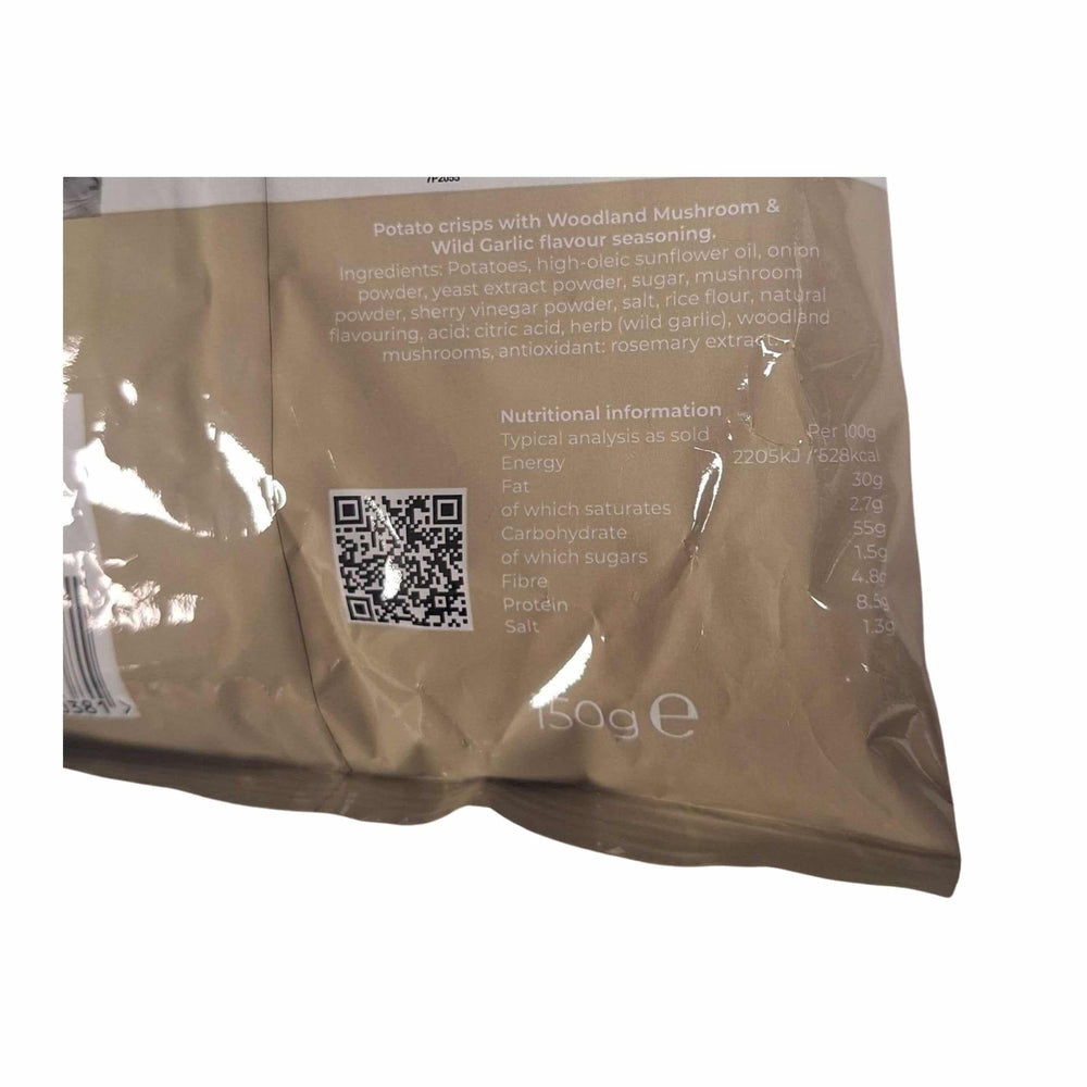 Two Farmers Woodland Mushroom & Wild Garlic Potato Crisps, 150g