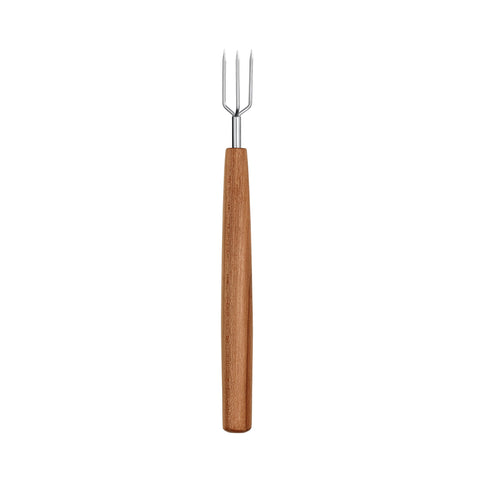 Triangle Set of 2 Potato Forks with Plum Wood Handle