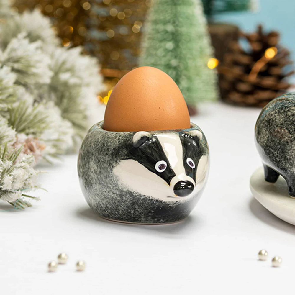 Hannah Turner Badger Egg Cup, 11.5cm