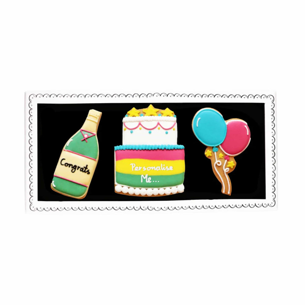 Biscuiteers Congratulations Letterbox Iced Biscuits, 60g