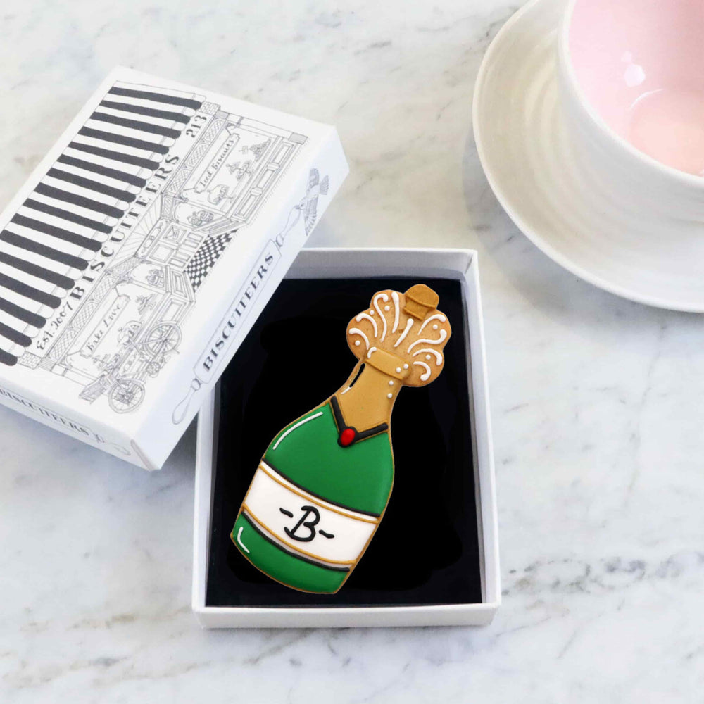 Biscuiteers Champagne Letterbox Iced Biscuit, 15g