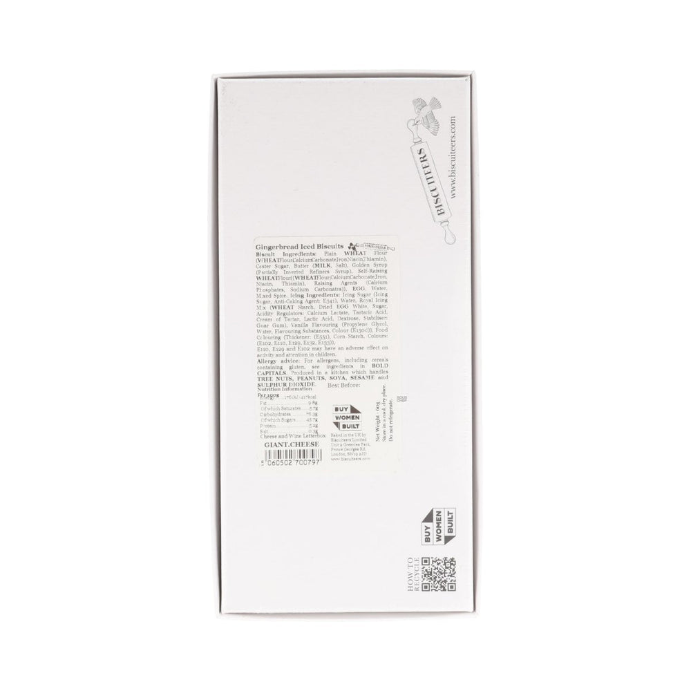 Biscuiteers Cheese & Wine Large Letterbox Iced Biscuits, 60g