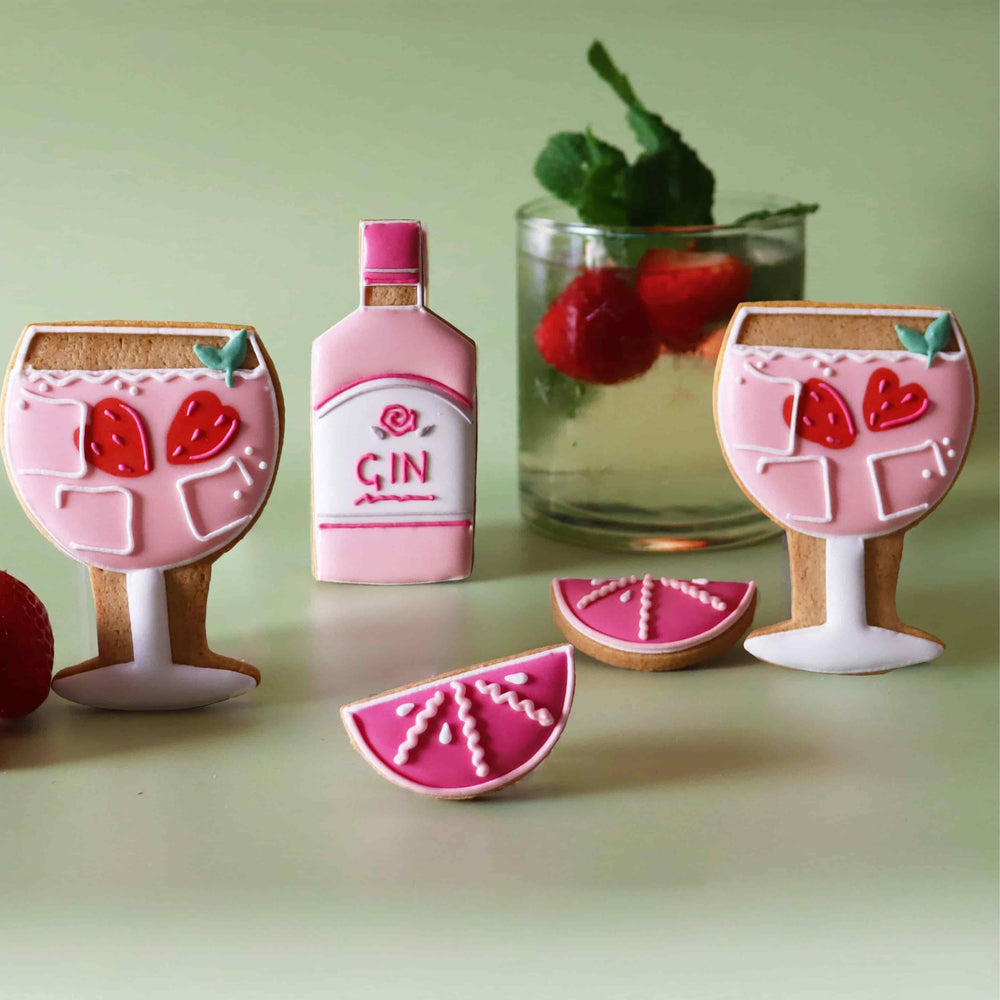 Biscuiteers Gin & Tonic Large Letterbox Iced Biscuits, 65g