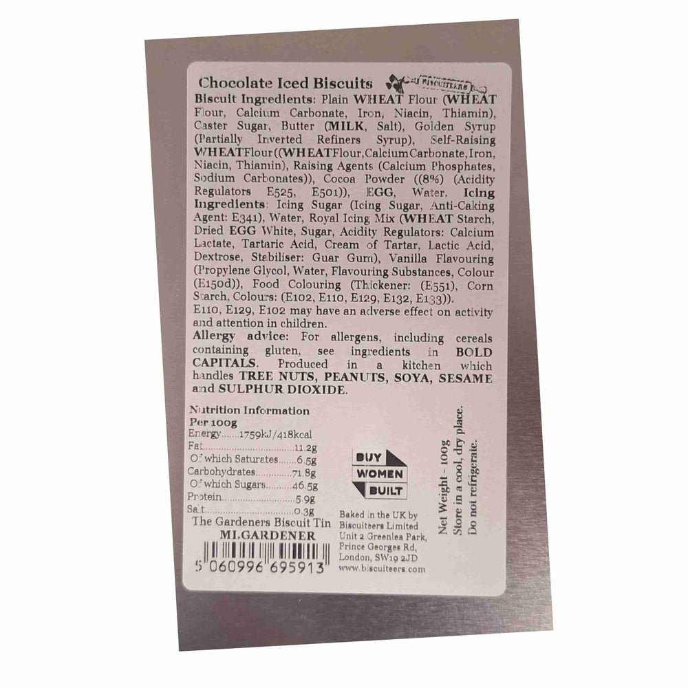 Biscuiteers The Gardeners Iced Biscuits in Tin, 100g