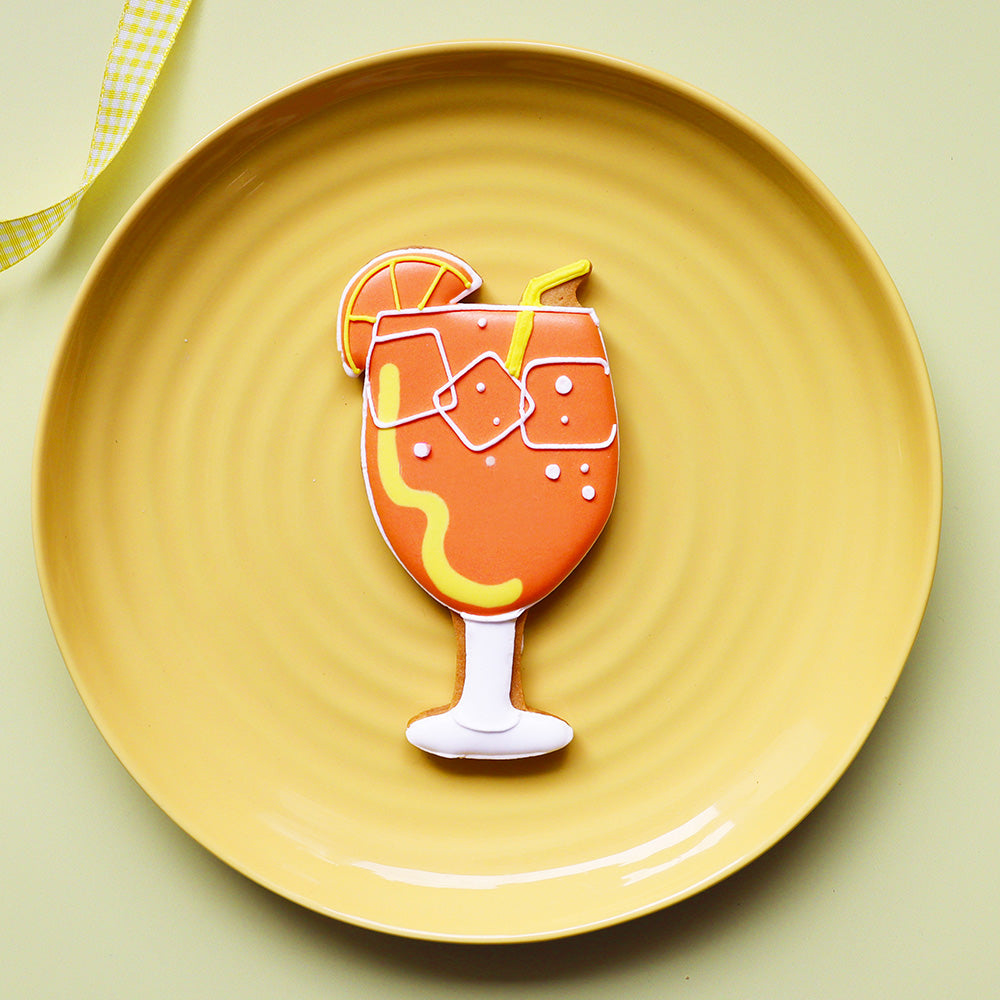 Biscuiteers Aperol Spritz Letterbox Iced Biscuit, 30g
