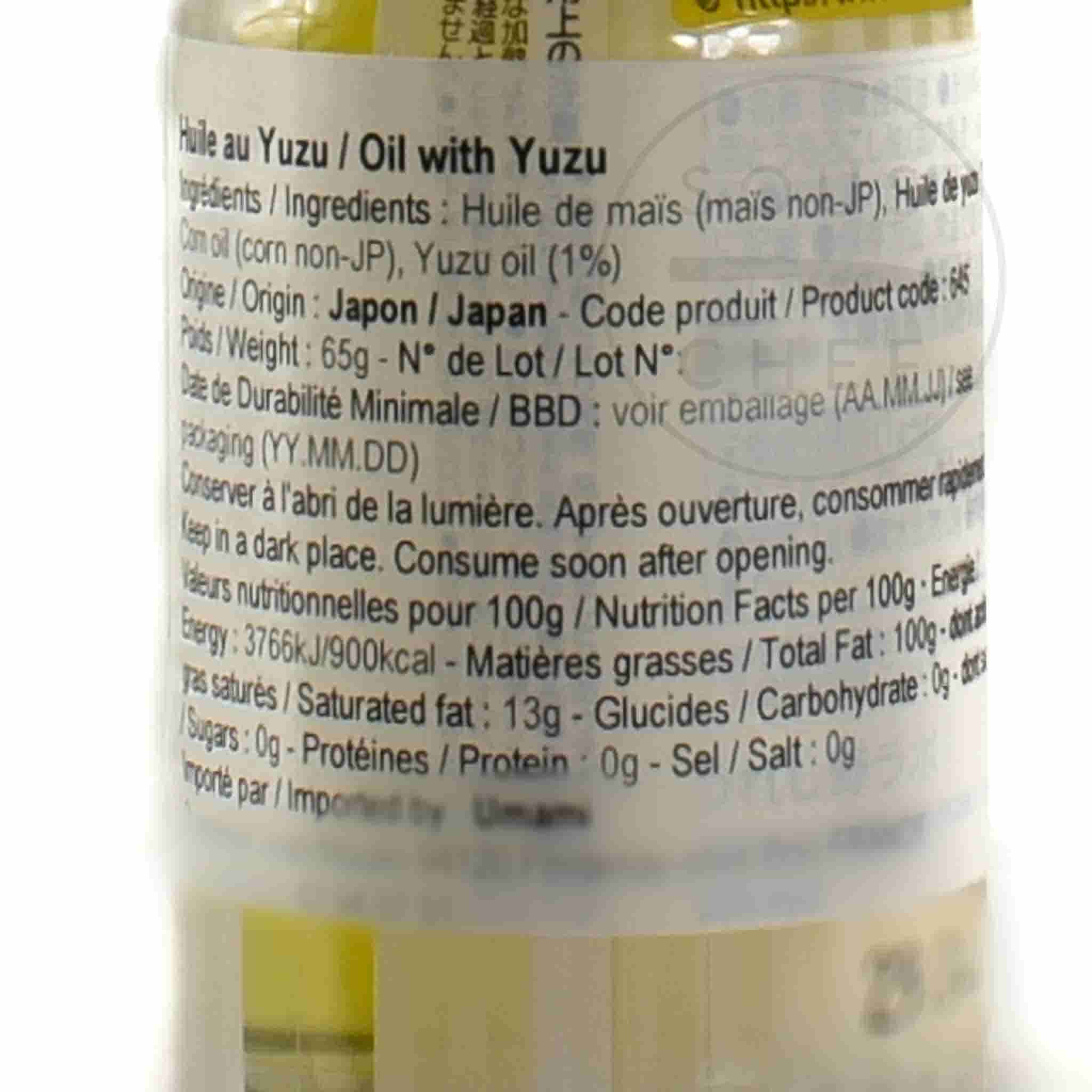 Yuzu Flavoured Oil, 65g