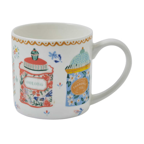 Tea Tins New Bone China Mug, 340ml
