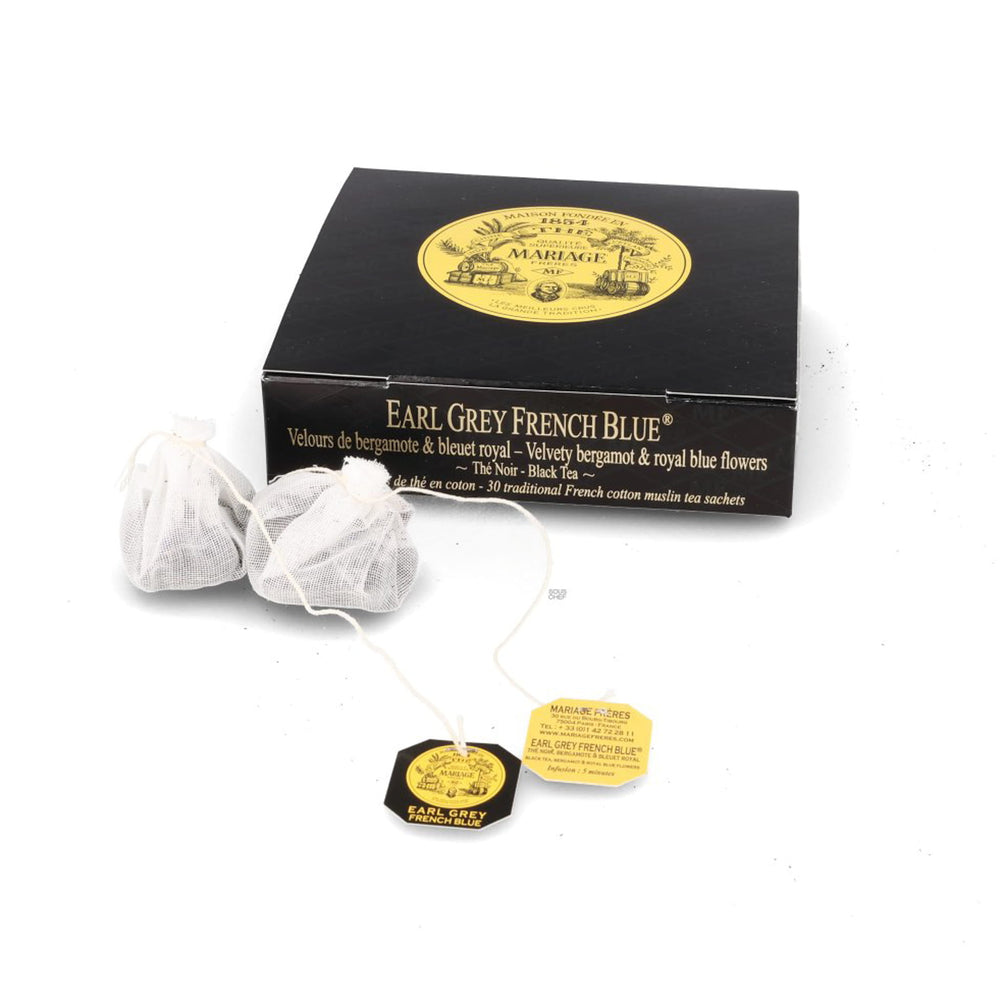 Mariage Freres Earl Grey French Blue Tea Bags, 75g | Buy online UK ...
