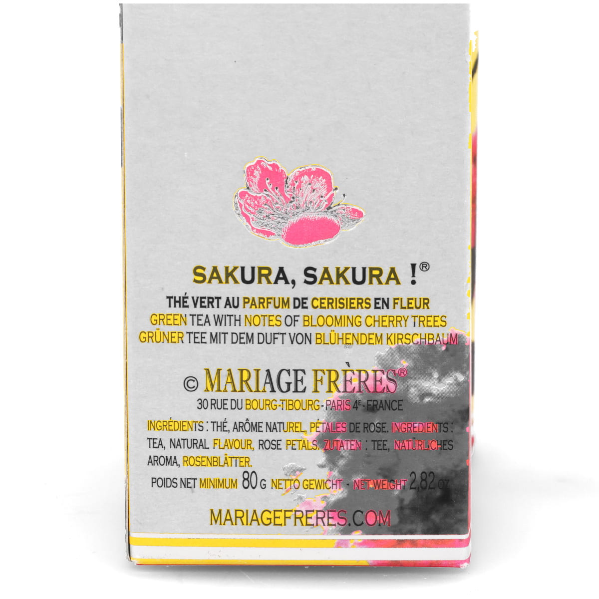 Mariage Freres Sakura Loose Green Tea, 80g | Buy online UK – Sous