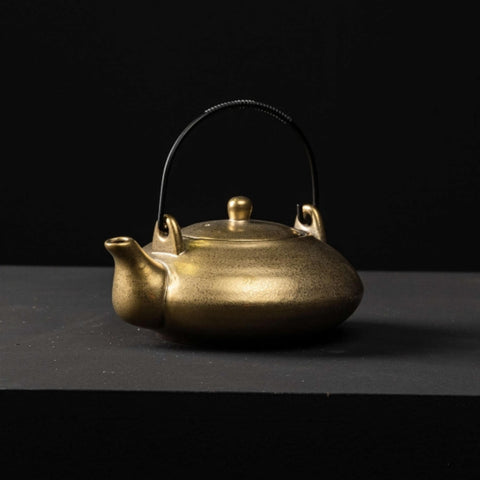 Cast Iron Gold Assam Teapot, 750ml