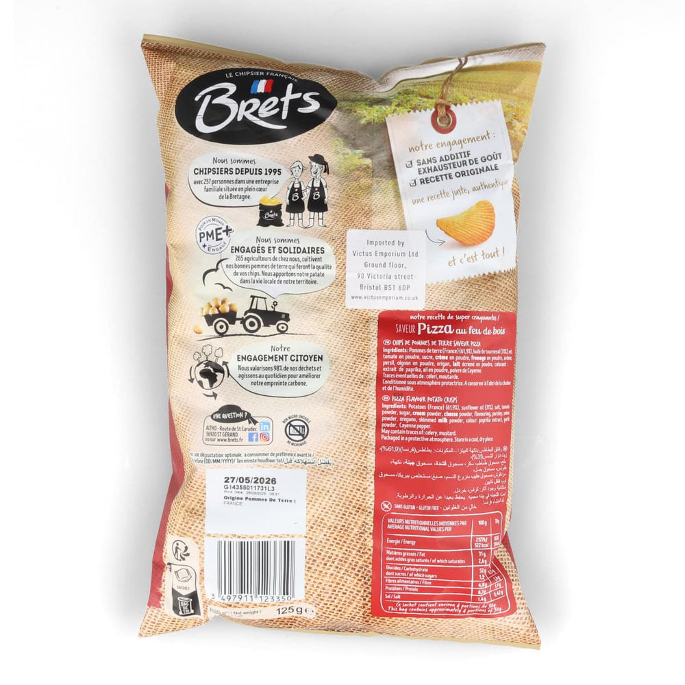 Bret's Pizza Crisps, 125g
