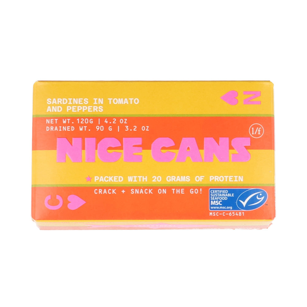 Nice Cans Tomato & Pepper Sardines, 120g