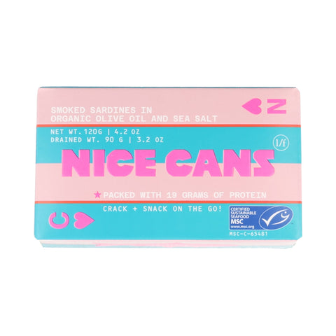 Nice Cans Smoked Sardines with Olive Oil & Sea Salt, 120g