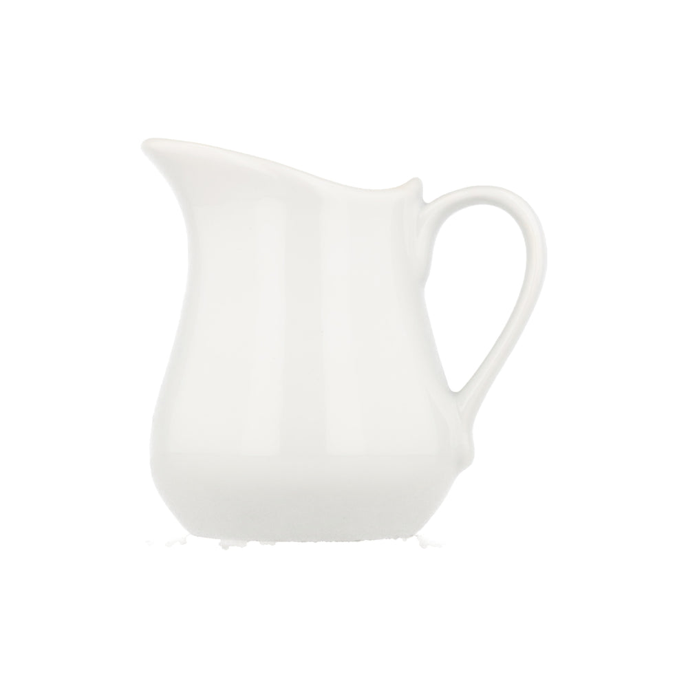 White Porcelain Narrow Milk Jug, 350ml