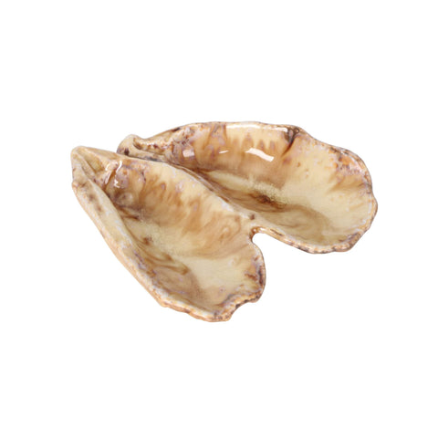Double Oyster Shaped Serving Bowl, 14x13cm