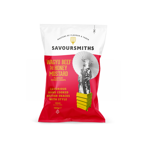 Savoursmiths Vegan Wagyu Beef with Honey & Mustard Crisps, 150g