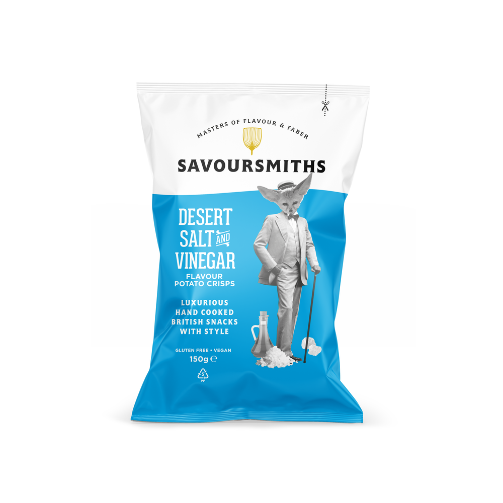 Savoursmiths Desert Salt & Vinegar Crisps, 150g