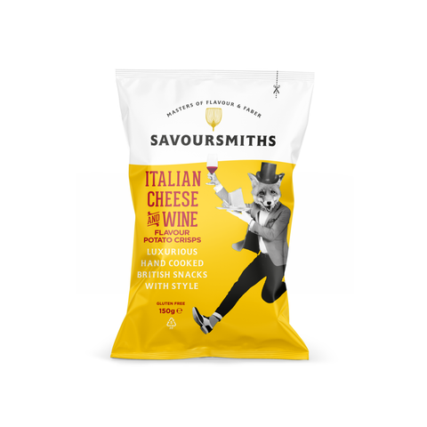 Savoursmiths Italian Cheese and Wine Crisps, 150g