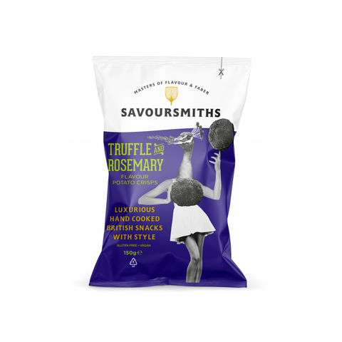 Savoursmiths Truffle & Rosemary Crisps, 150g