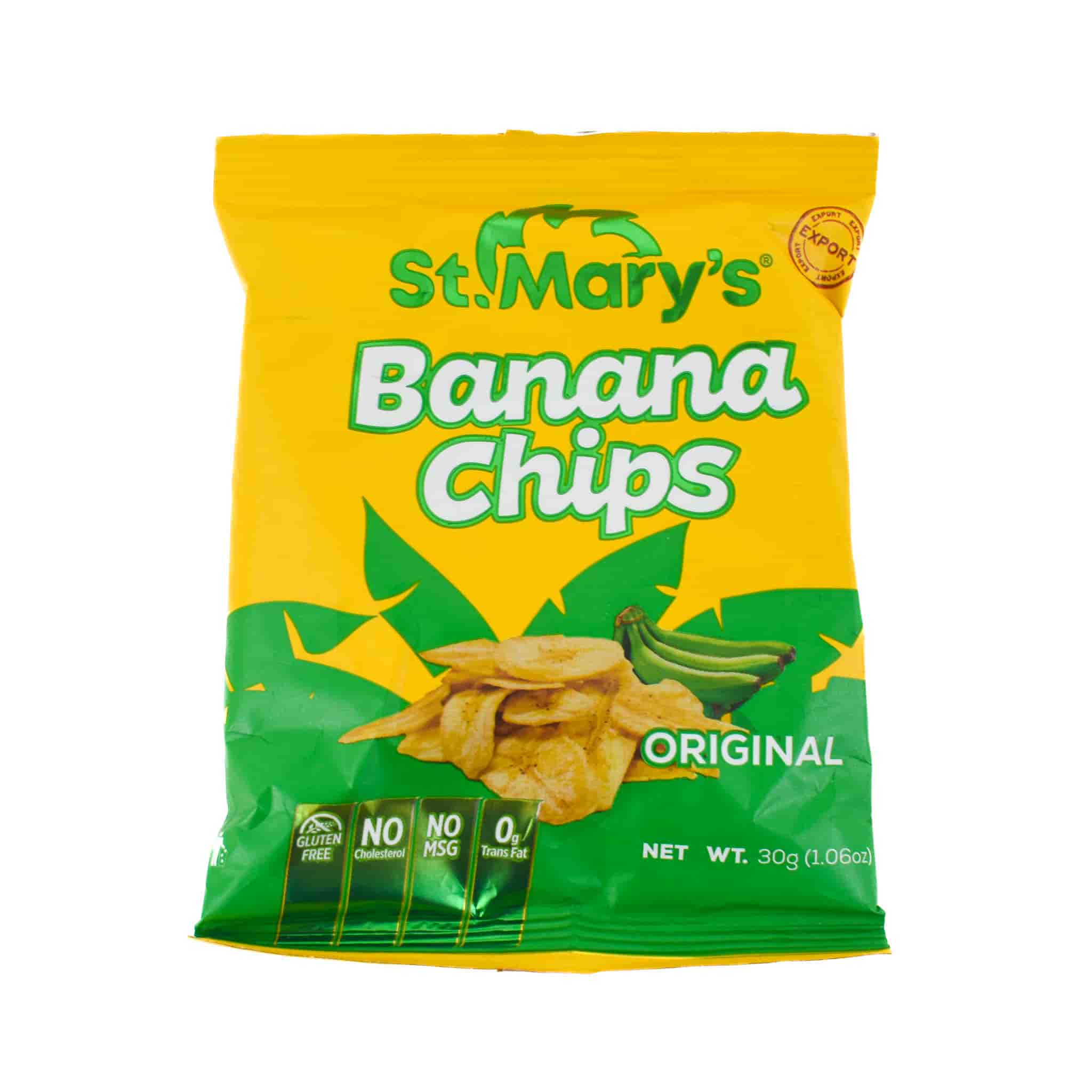 St Marys Banana Chips, 30g