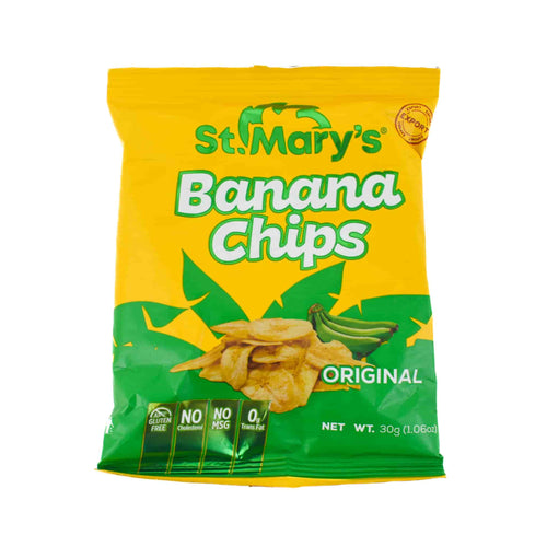 St Marys Banana Chips, 30g