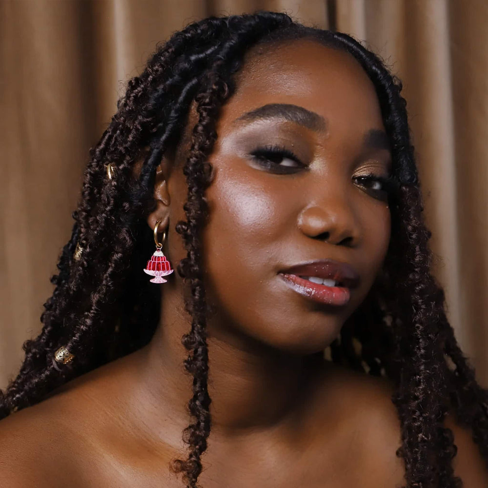 Wolf & Moon Jelly Hoop Earrings