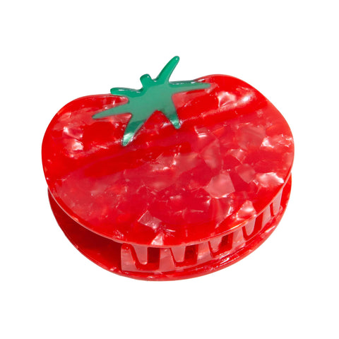 Eat My Socks Tomato Hair Claw Clip