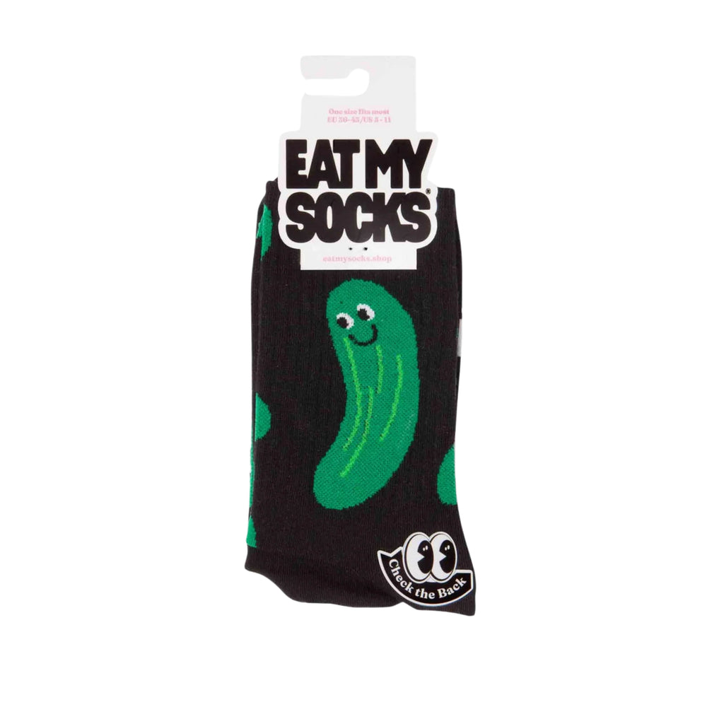 Eat My Socks Pickle Motif Printed Socks