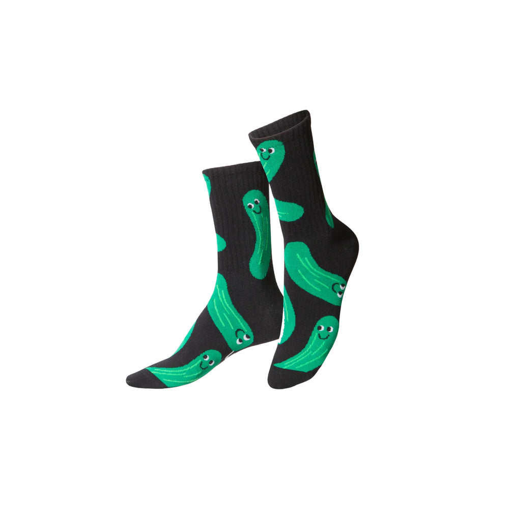 Eat My Socks Pickle Motif Printed Socks