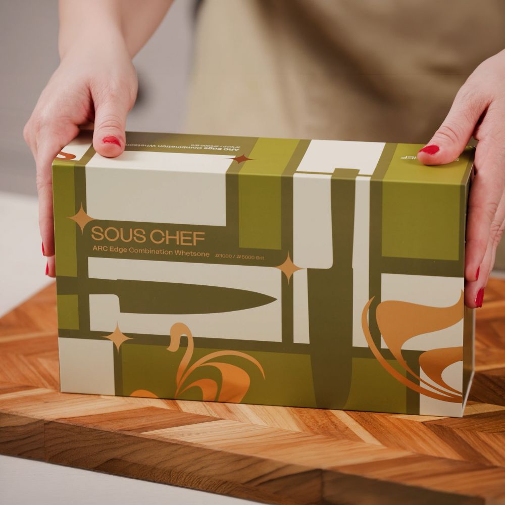 Sous Chef ARC Edge Combination Whetstone Set, 1000/5000 Grit