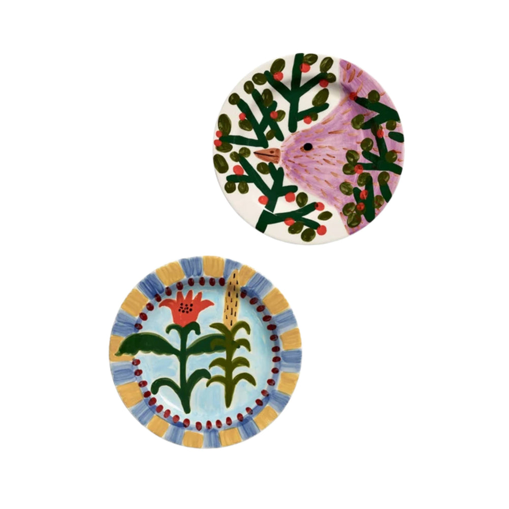Serax Set of 2 Santiago de Borja Multicoloured Dinner Plates 01, 26cm