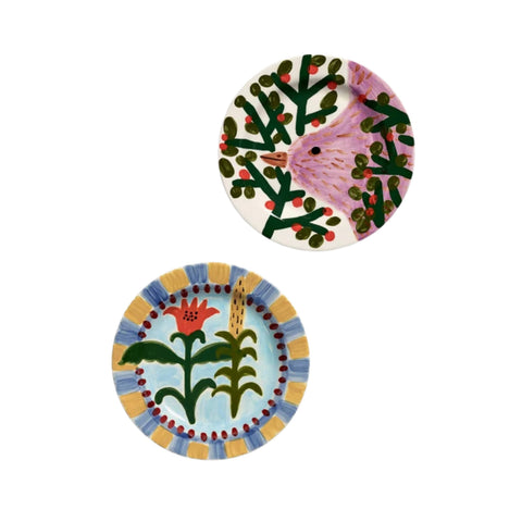 Serax Set of 2 Santiago de Borja Multicoloured Dinner Plates 01, 26cm