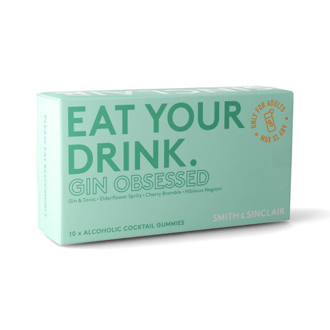 Gin Obsessed 5%ABV Alcoholic Cocktail Jelly Sweets, 140g