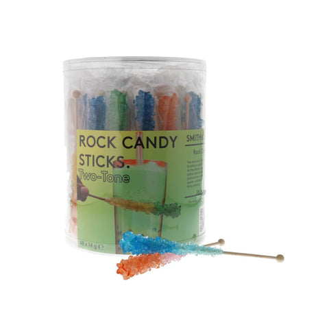 Set of 36 Two-Tone Rock Candy Sticks