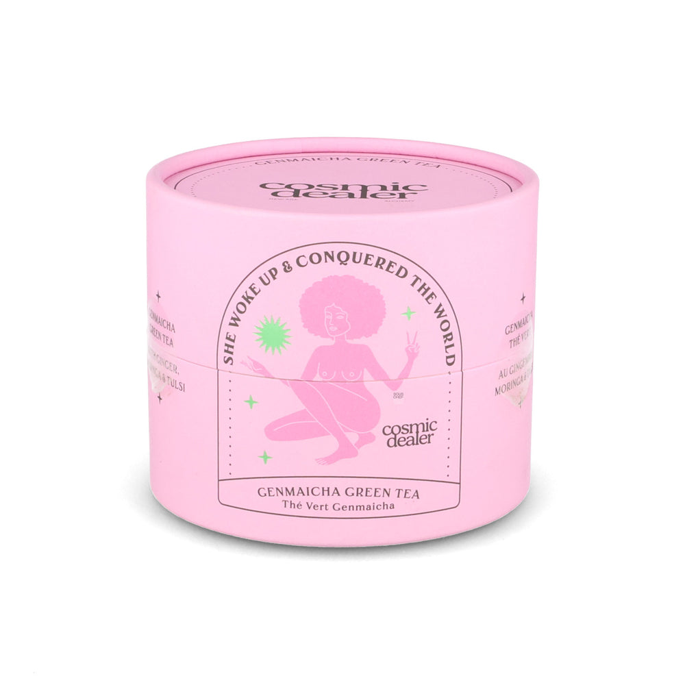 Cosmic Dealer Energy Genmaicha Green Tea & Ginger Loose Leaf Tea, 90g