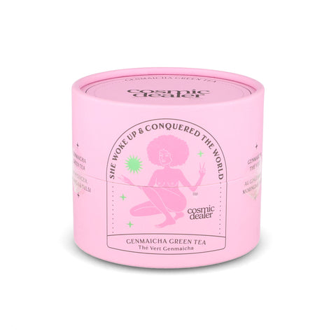 Cosmic Dealer Energy Genmaicha Green Tea & Ginger Loose Leaf Tea, 90g