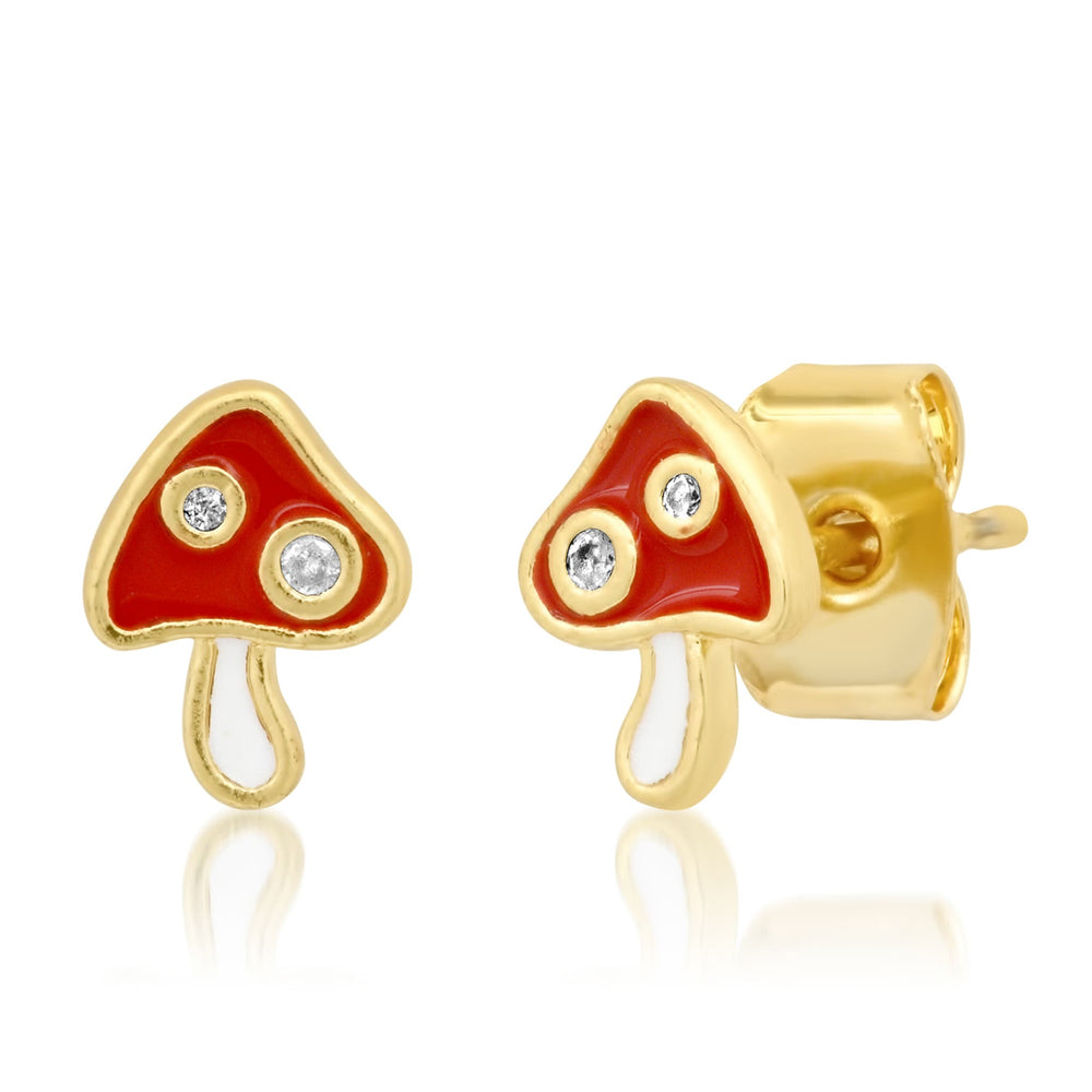 Pair of Mushroom Stud Earrings