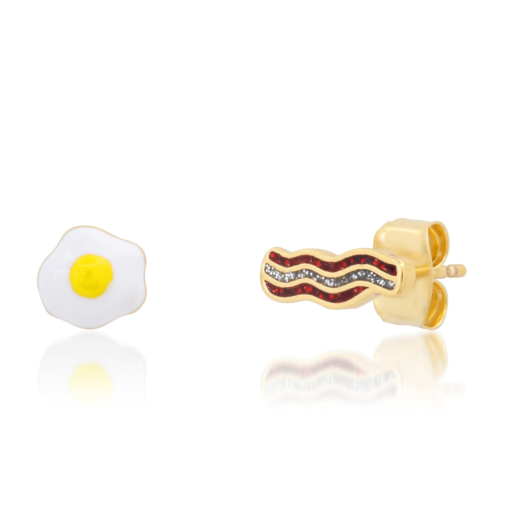 Pair of Coordinating Egg & Bacon Stud Earrings