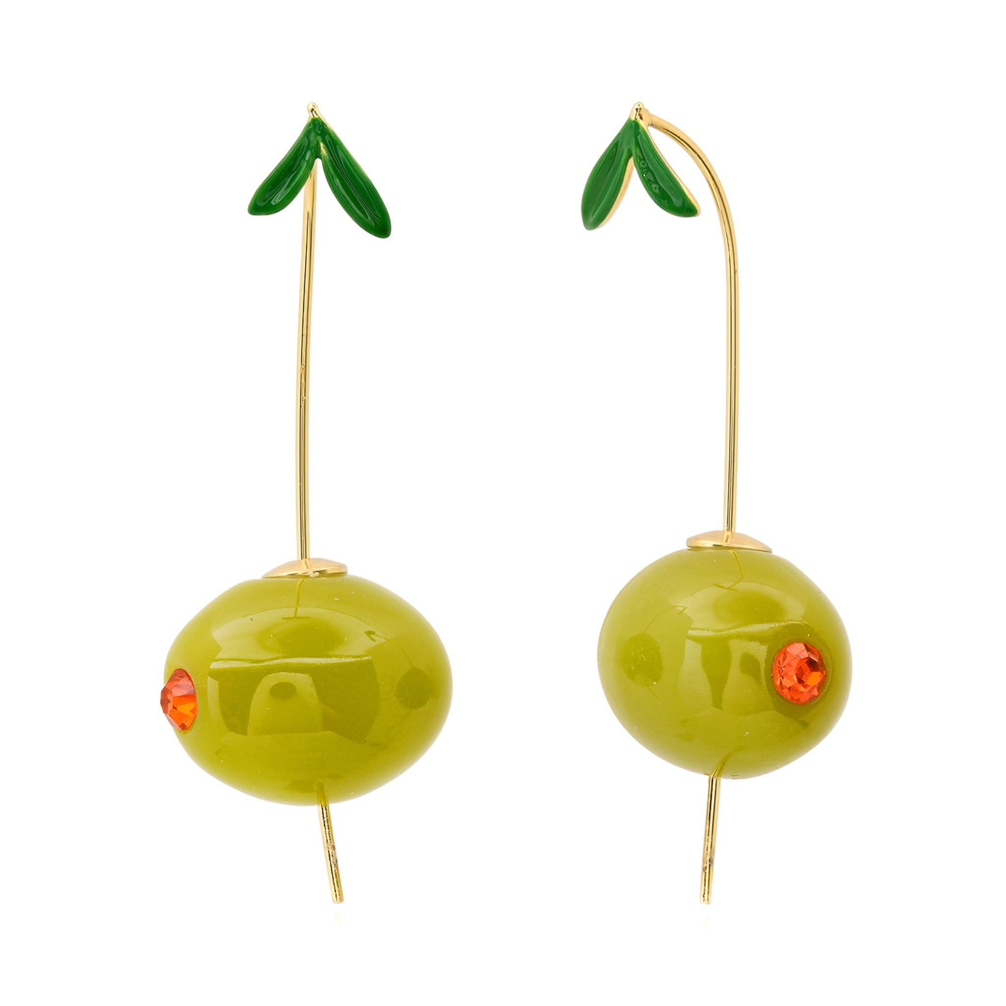 Pair of Olive Drop Earrings