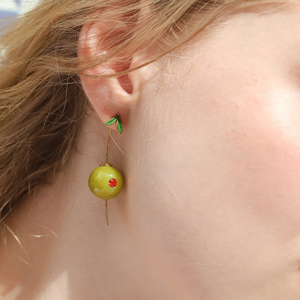 Pair of Olive Drop Earrings