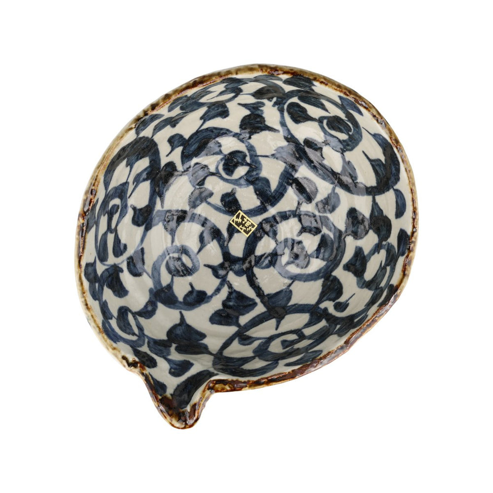 Hand Painted Karakusa Serving Bowl, 24.5cm