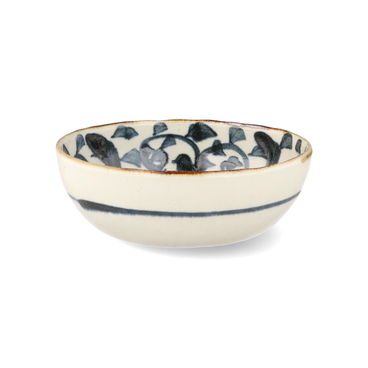 Hand Painted Karakusa Oval Bowl, 18cm