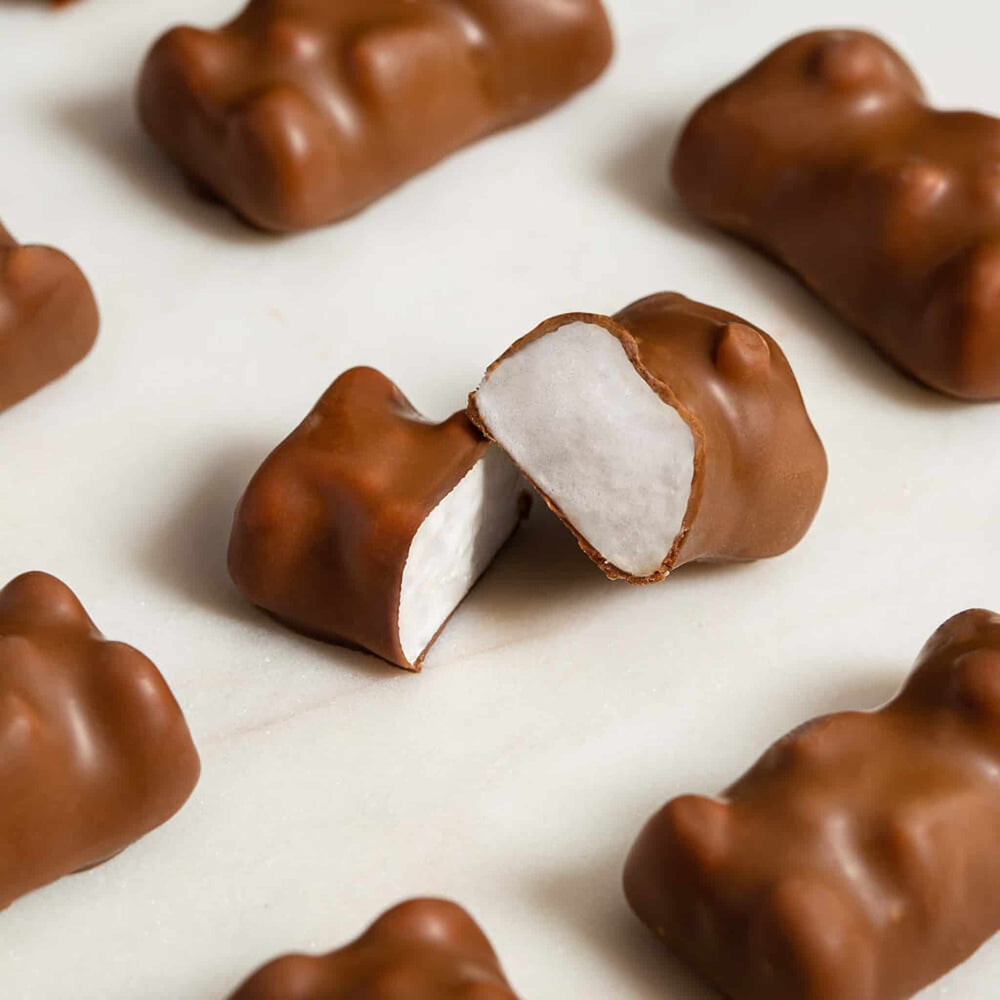 Le Chocolat des Francais Set of 12 Milk Chocolate Covered Marshmallow Bears, 138g